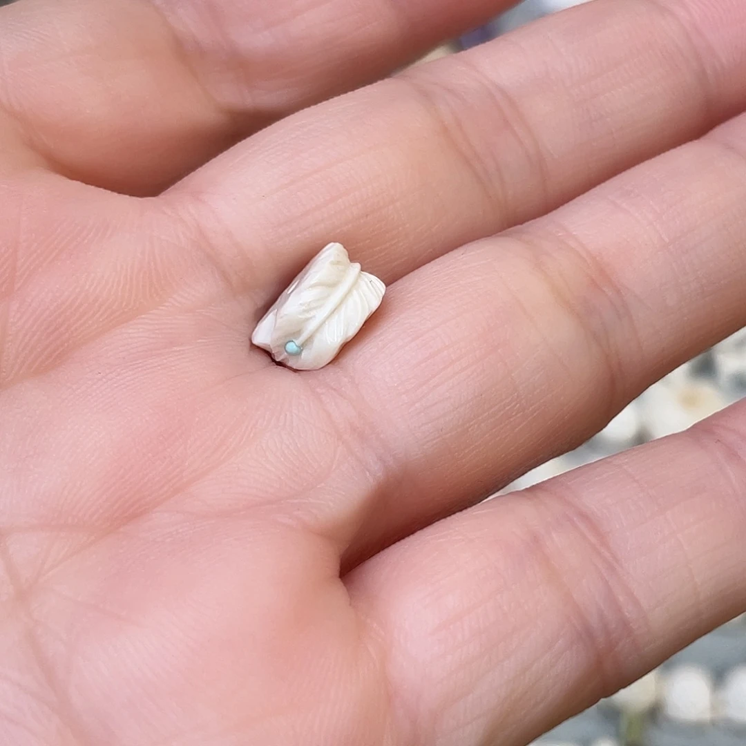 手串/手链/手镯猛犸象牙镶嵌羽毛扣