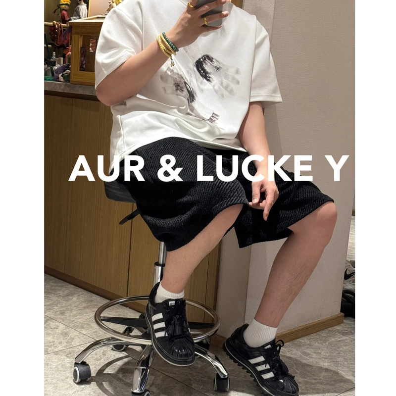 【清货大合集】晕染风艺术感重磅短裤！宽松男女休闲款！DK3119