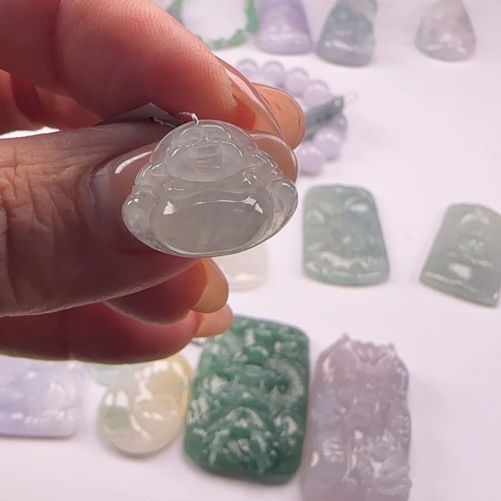 翡翠未镶嵌吊坠(不含链)翡翠