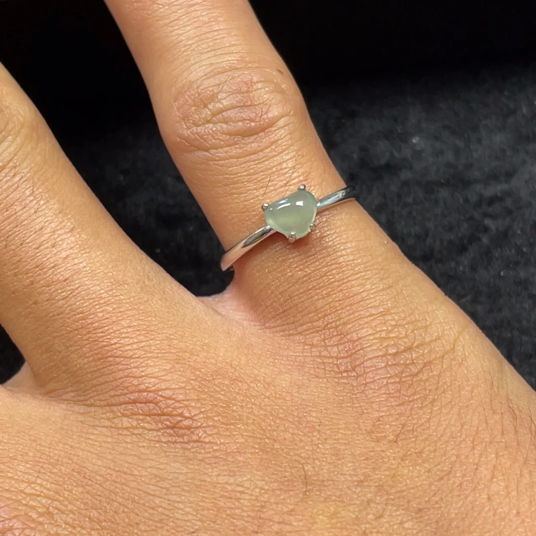 翡翠银S925镶嵌戒指