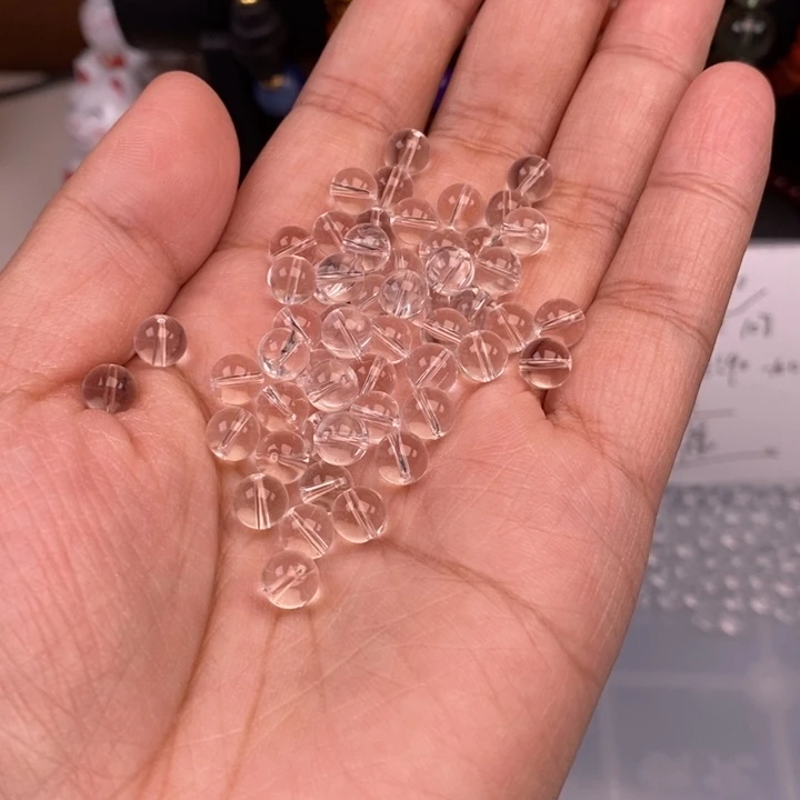未镶嵌玛瑙/玉髓珠宝半成品38个白水晶卡6