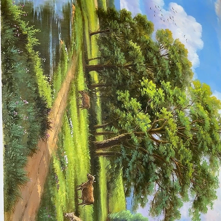 油画恭喜一直仔仔细细