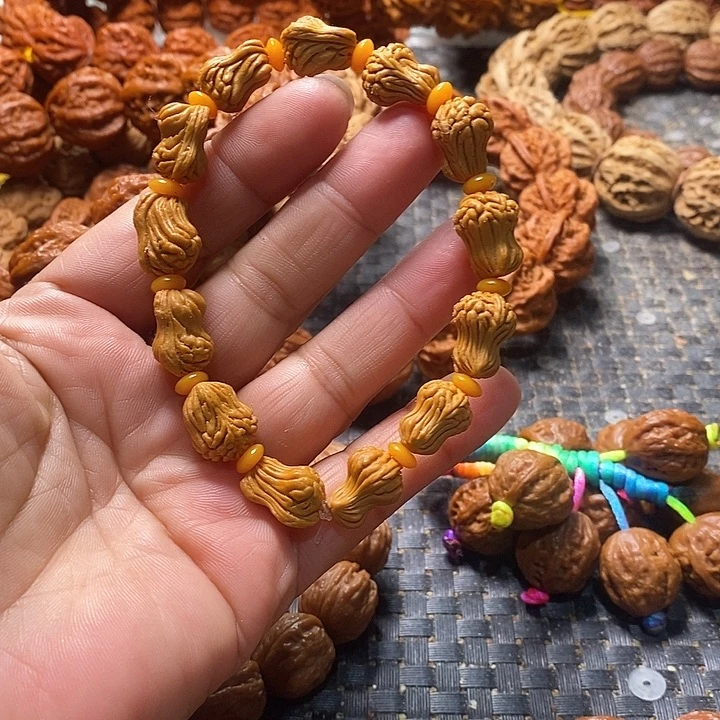 吊坠文玩核桃龙纹桃核花生