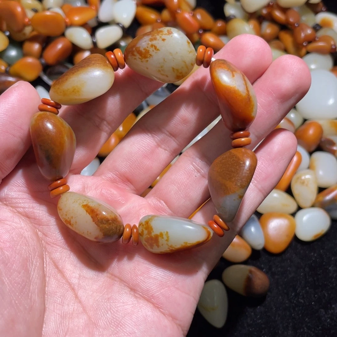 手链未镶嵌和田玉（青玉）