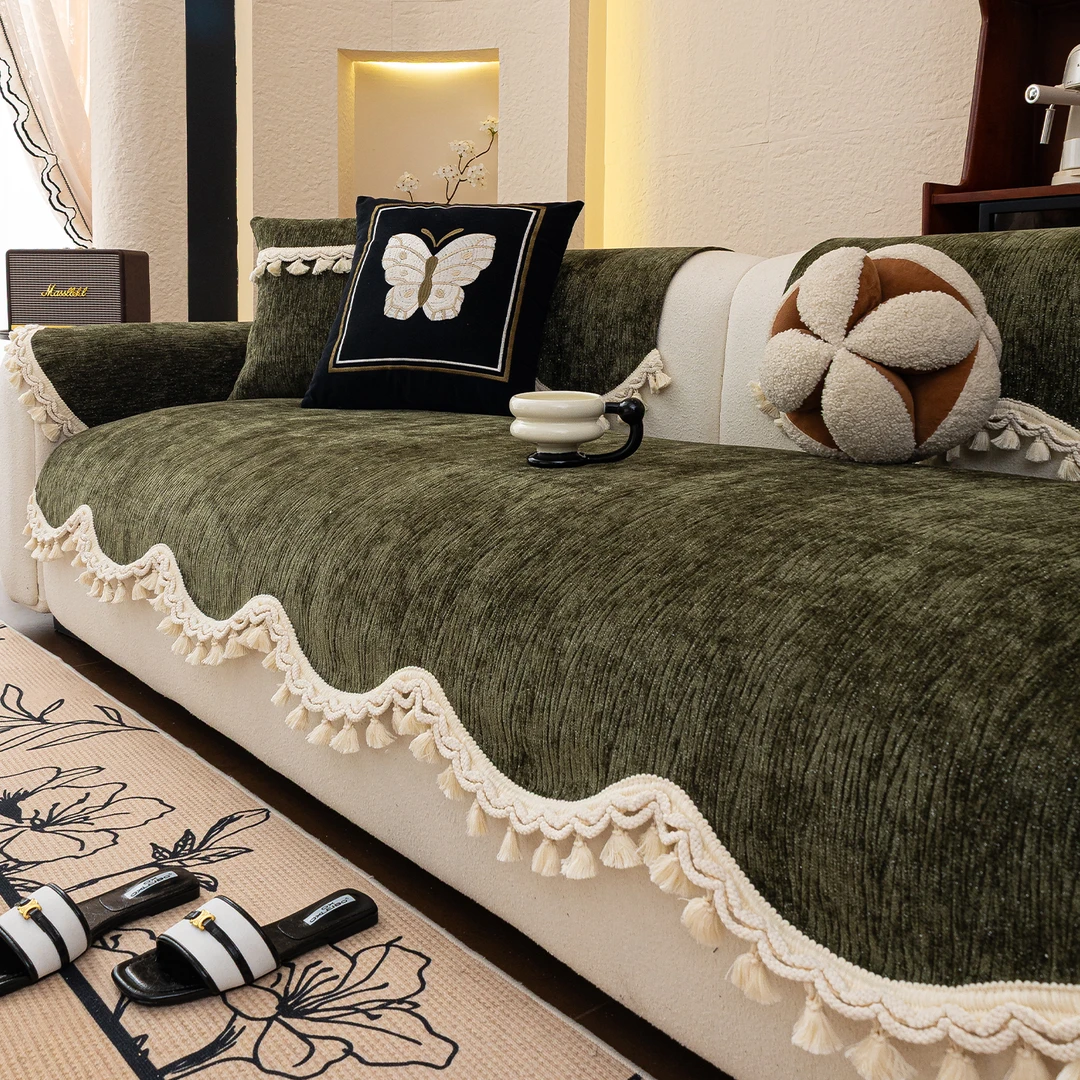 唯蒂妮【洛芙款】2025新款四季通用沙发垫法式轻奢高级感直排坐垫子