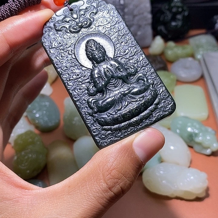 和田玉未镶嵌颈饰