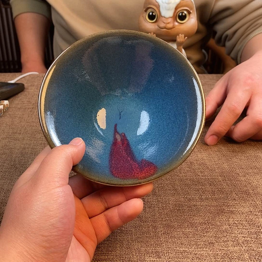 瓷片钧瓷摆件摆件