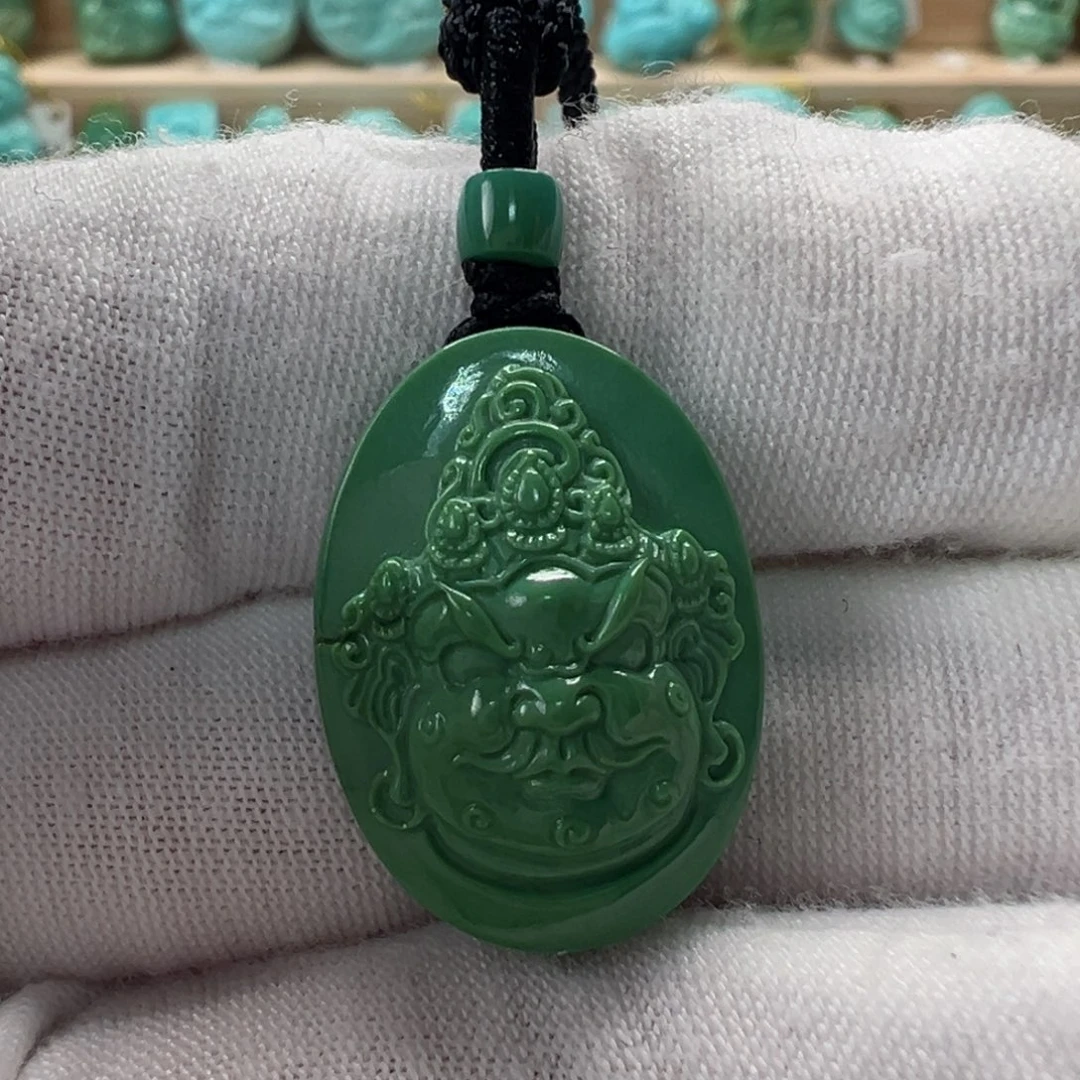 未镶嵌绿松石黄财神16.2mm