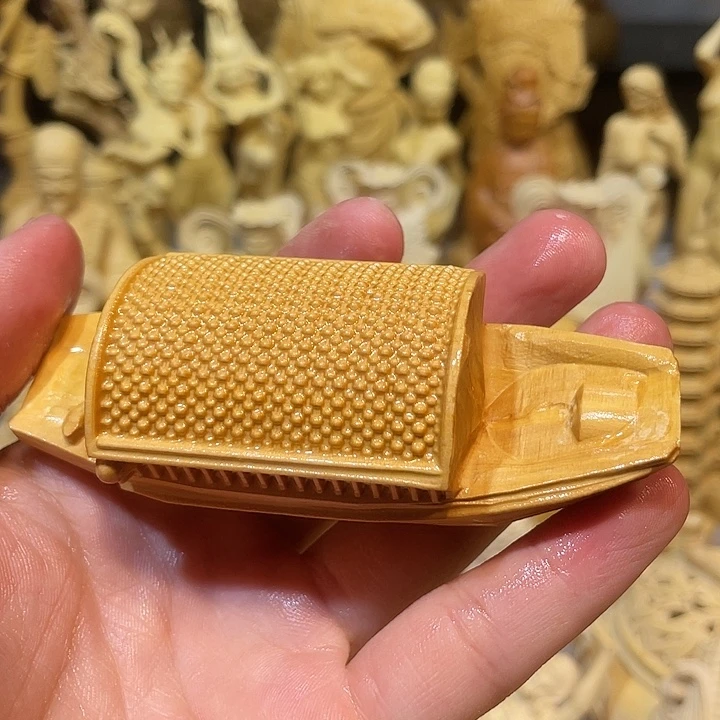 黄杨木小瑕疵渔船