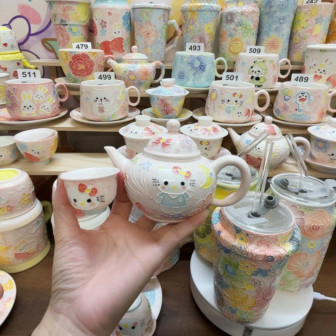 瓷片玉泥茶壶套装116号号号