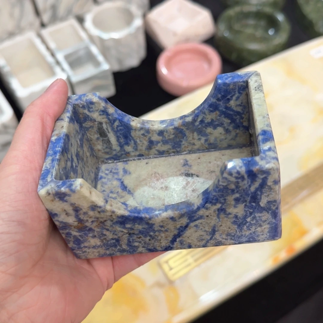 石材玻利维亚蓝茶杯垫