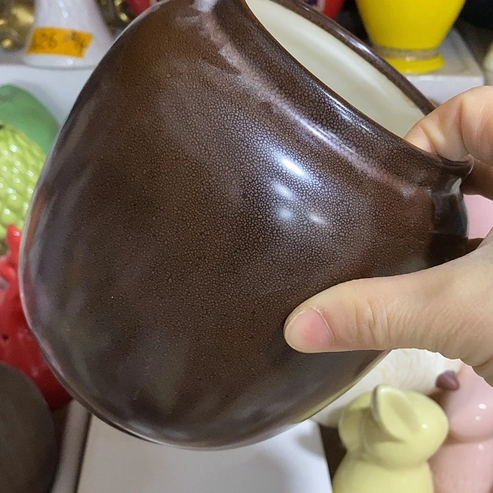 摆件陶凑单满12包邮发 好盆有孔外口 10外高16