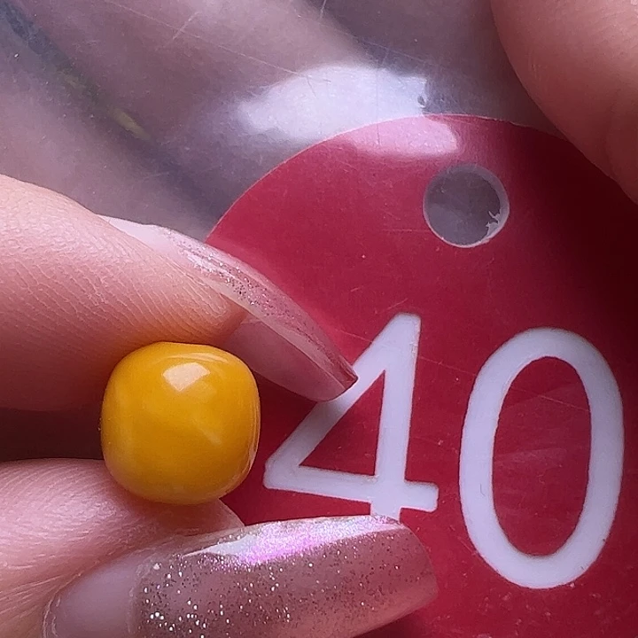 未镶嵌蜜蜡裸石8mm老型