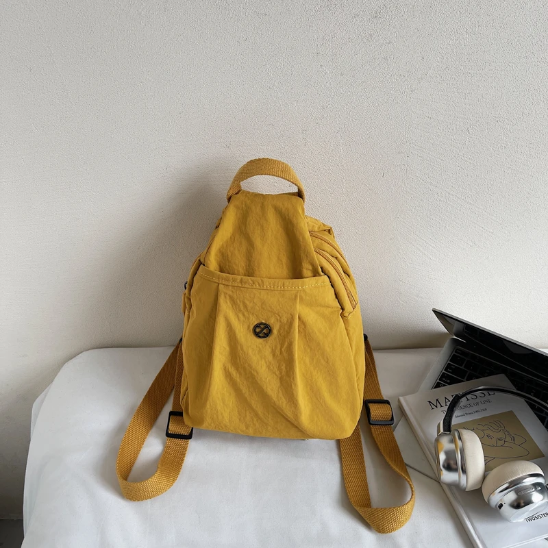 防脏单根轻职风防盗防震双肩包护脊双根国风朋克风