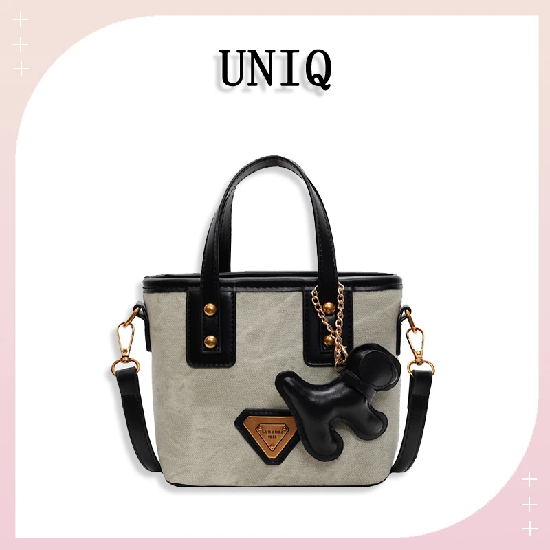 【休闲韩版 手提水桶包】秋冬新款时尚单肩斜挎包-L4951