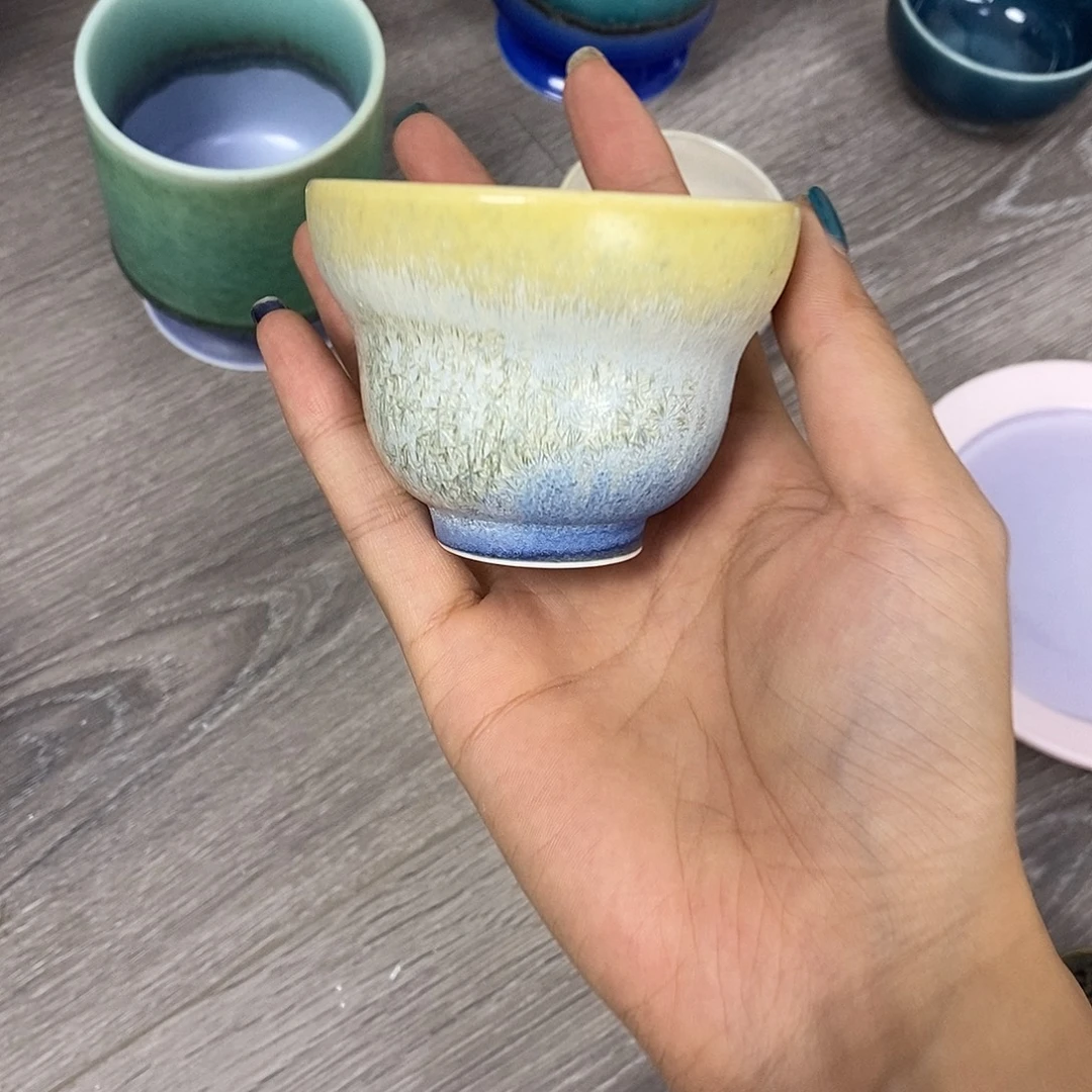 景德镇高温颜色釉茶杯