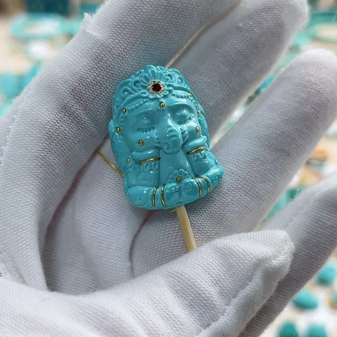 绿松石珠宝奇石未镶嵌