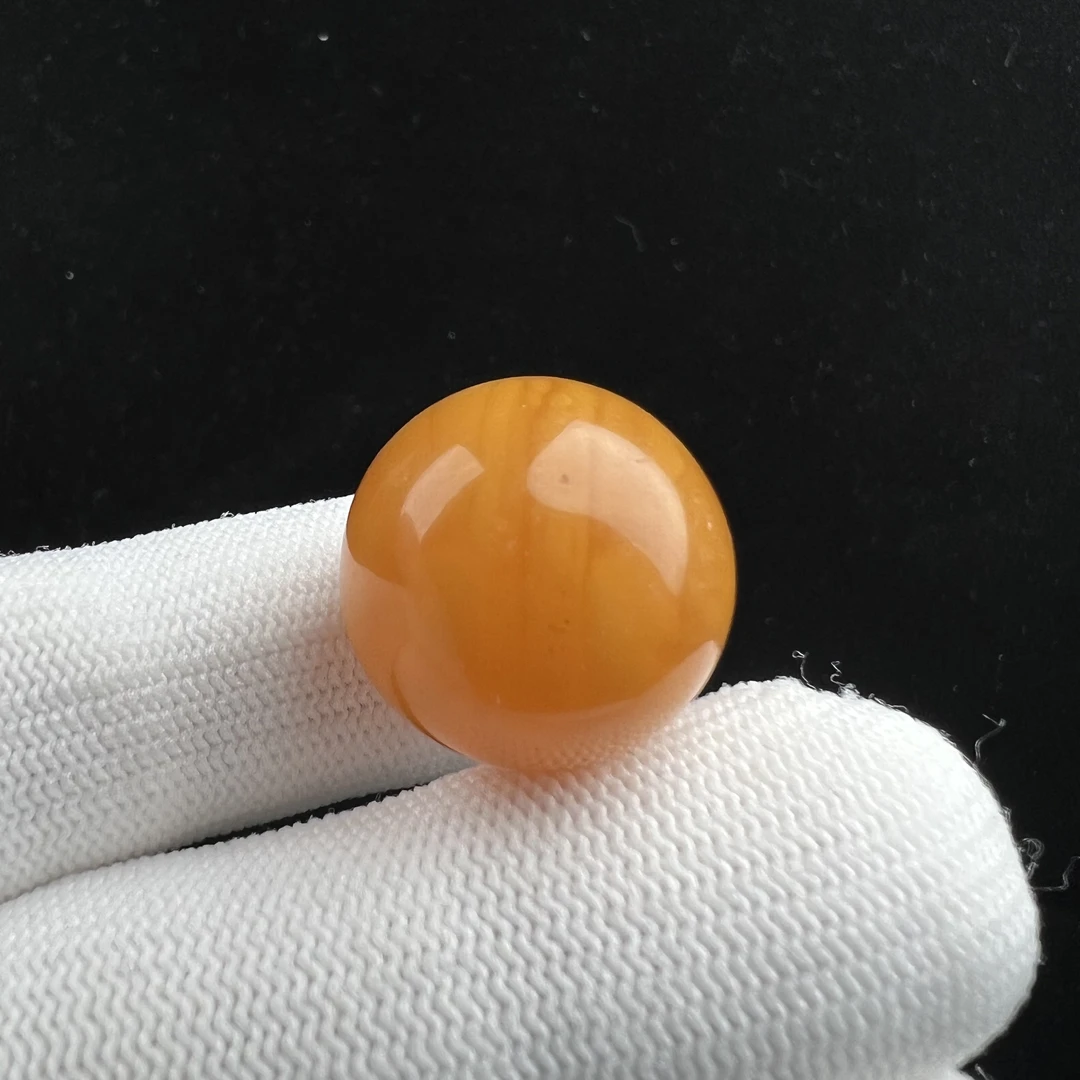 D1941 瑕疵特价 天然蜜蜡圆珠 19.4mm 支持复检 假一发四
