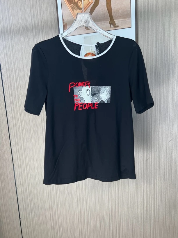 6949品牌撤柜FG女装时尚设计款短袖T恤
