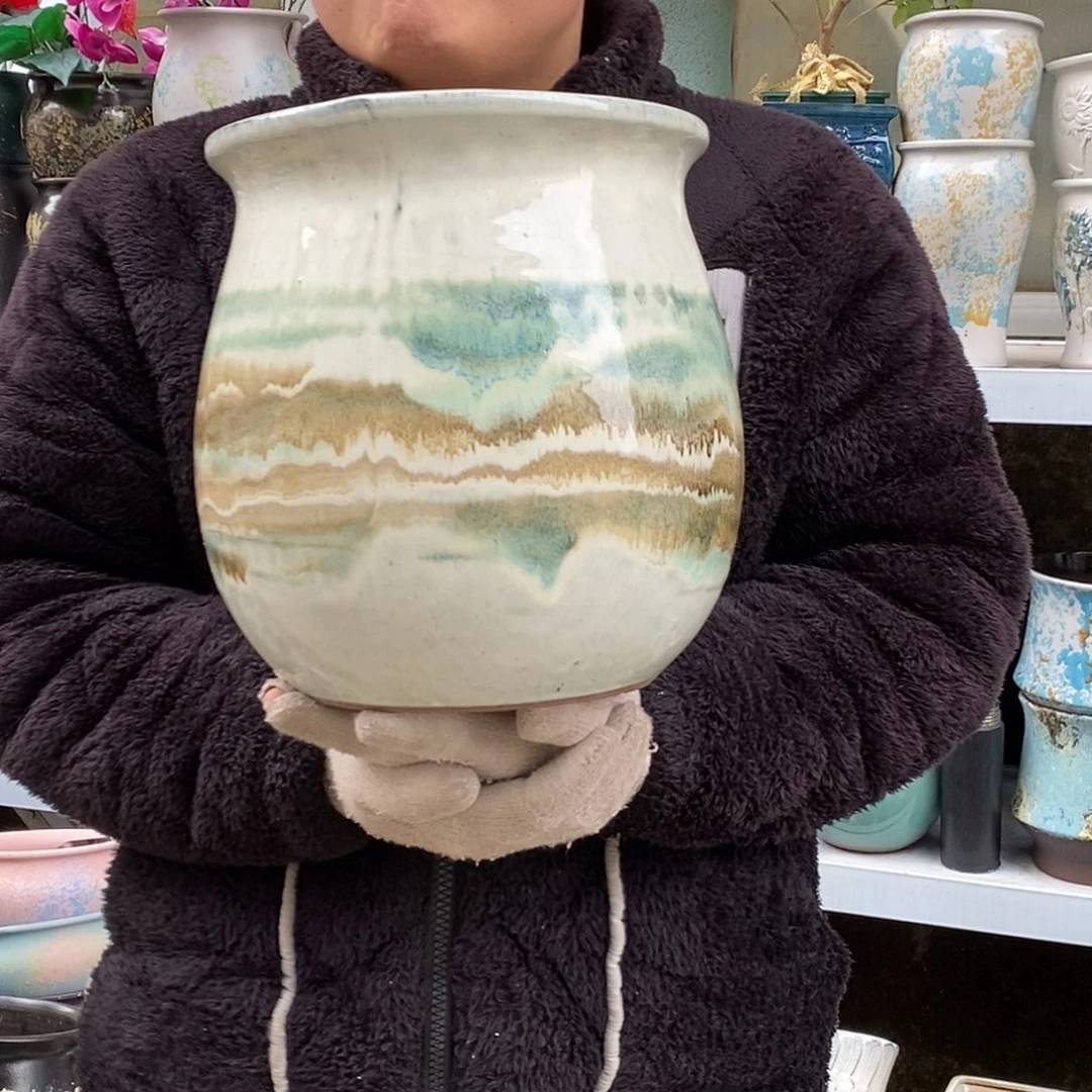 紫砂花盆口23高26福利