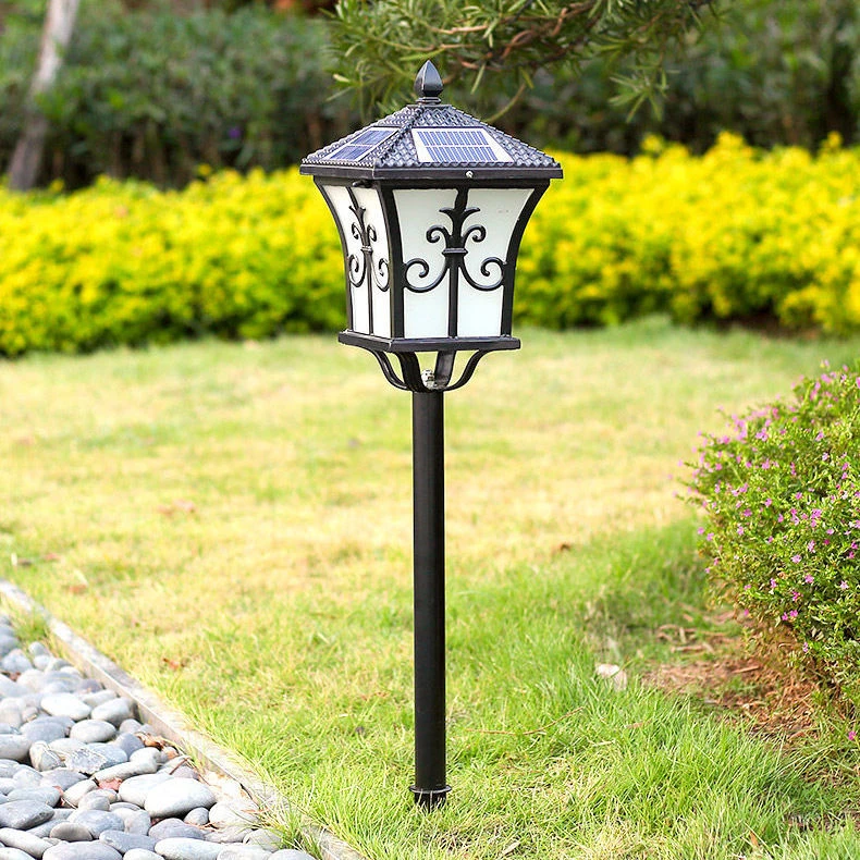 太阳能草坪灯户外花园庭院灯家用草地院子照明柱头灯路灯防水室外
