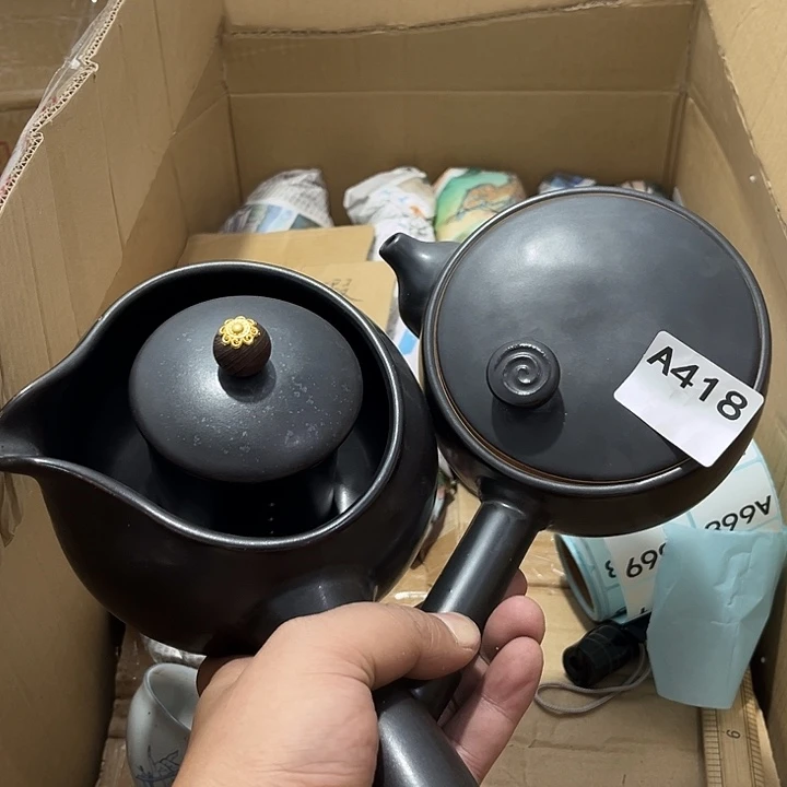 锦***婆瓷片茶摆件工艺品摆件666