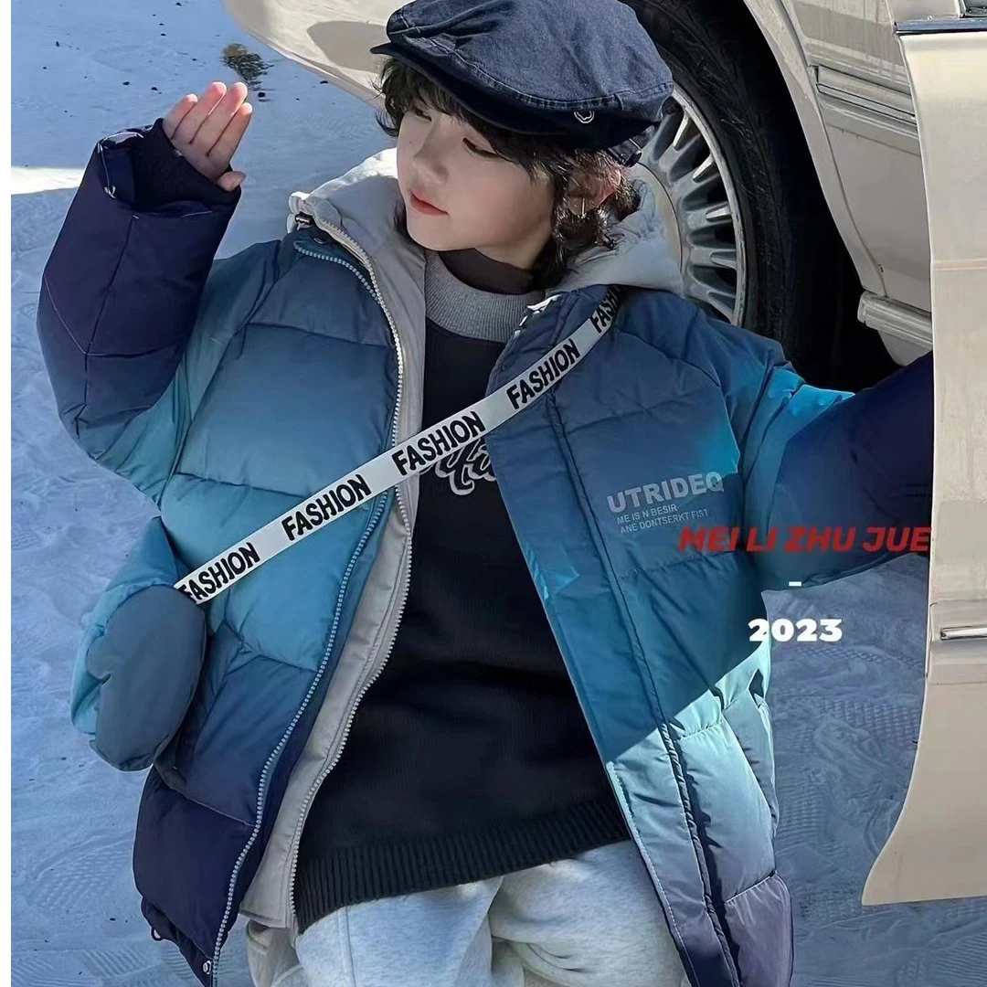 儿童冬装棉服冬季2024新款韩版加绒加厚羽绒棉衣儿童棉袄外套