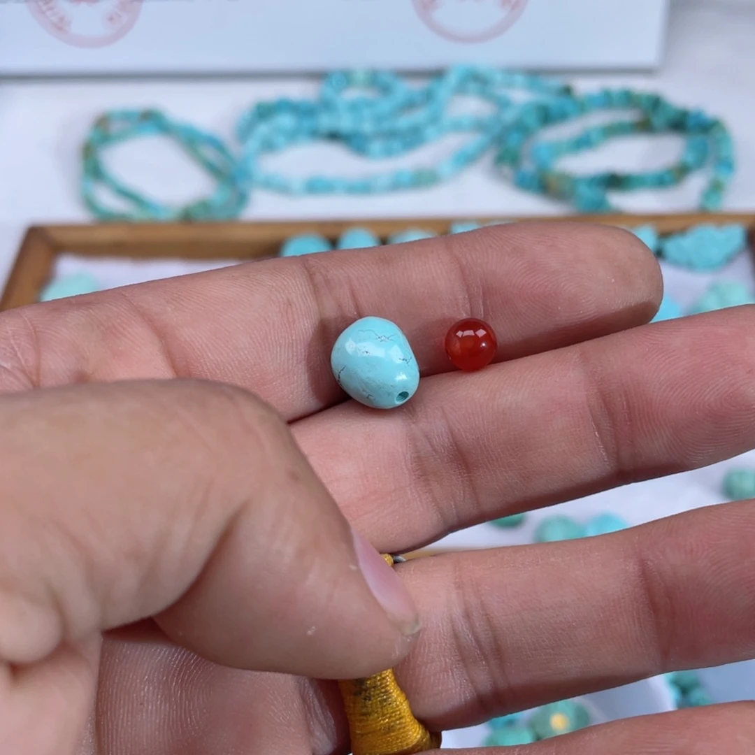 路***过南红玛瑙未镶嵌颈饰009