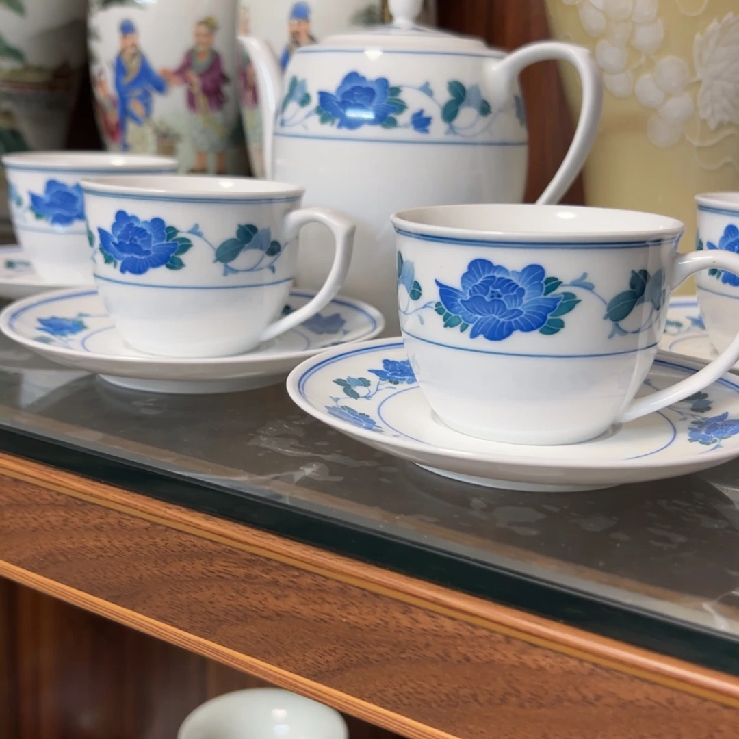 灯***火茶具景德镇陶瓷釉中彩茶具