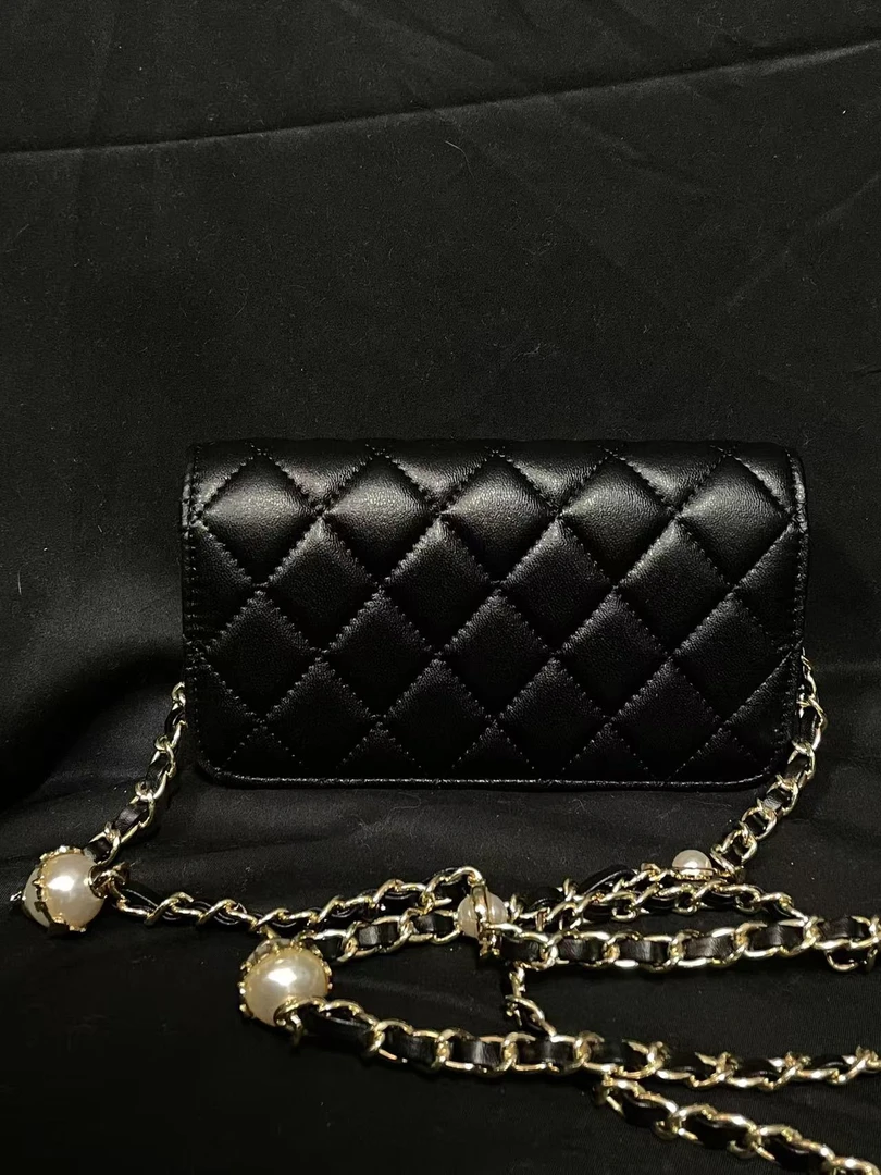 LQ-WITH-QUEEN真皮女包小钱包黑色-新