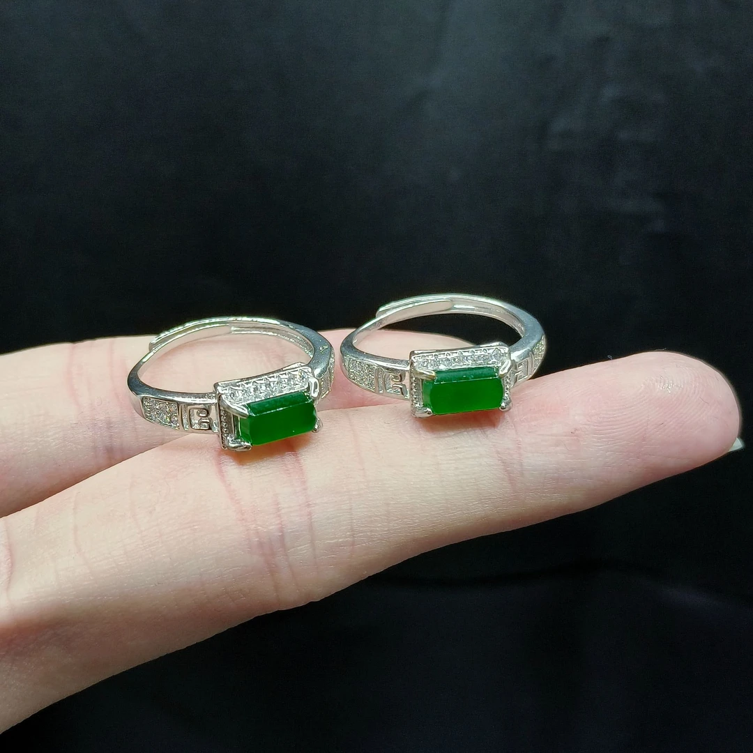 【东北哥精选】翡翠马鞍戒指L20【多样性发其一】圈口可调节-约9-5mm