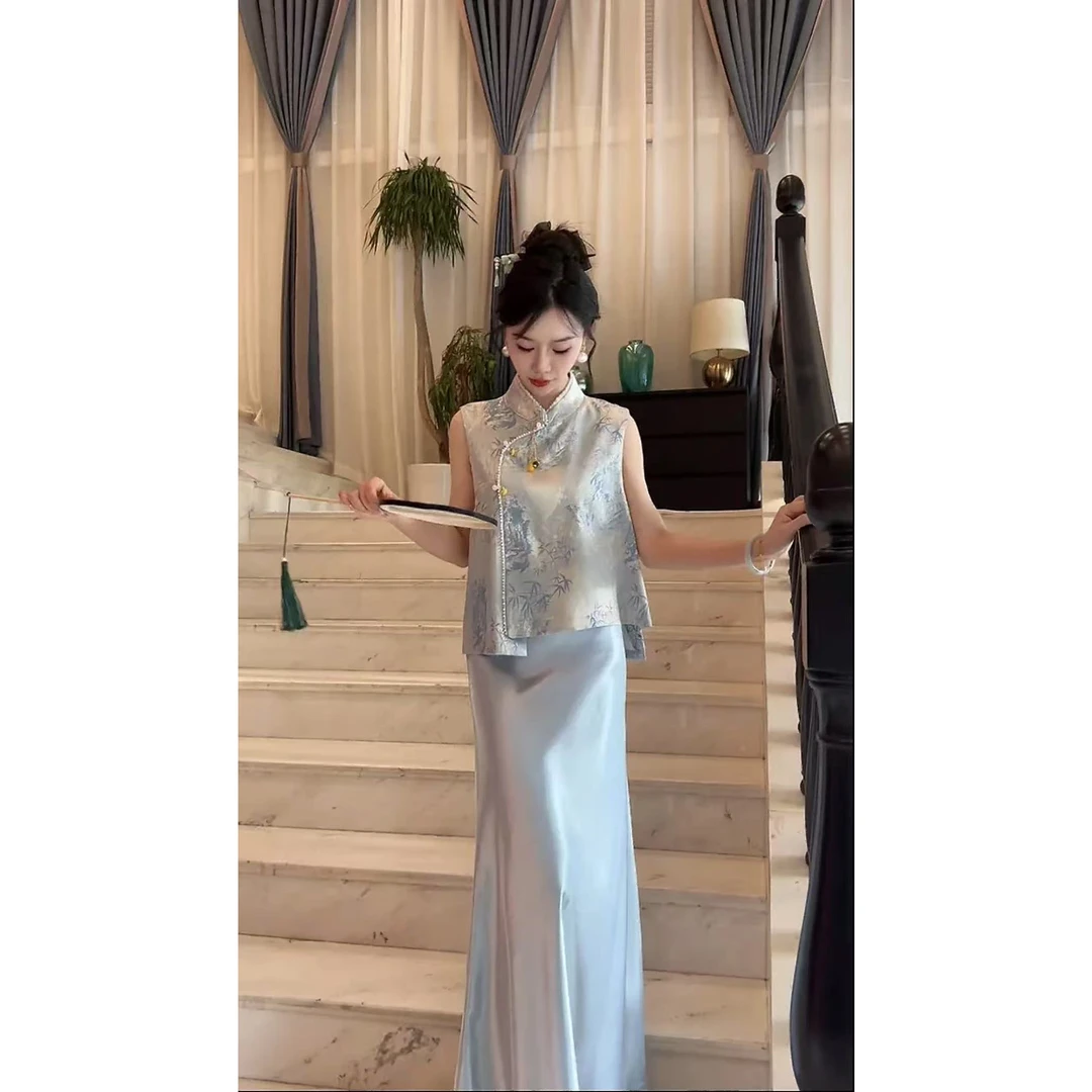 中式国风气质时尚百搭小众设计休闲宽松复古夏季透气显瘦流苏马甲