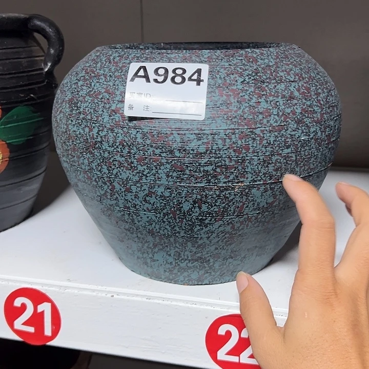 粗陶盆默认打孔高18口14