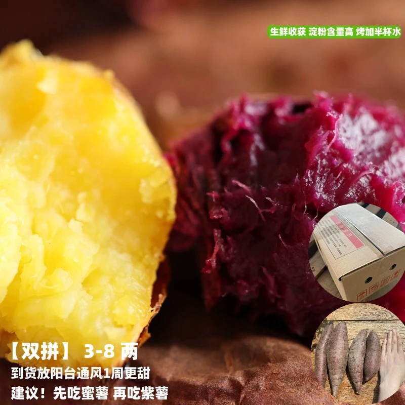 糯紫莎 蜜糖紫薯 云南高原 软糯流蜜 新鲜采摘 软糯香甜好吃