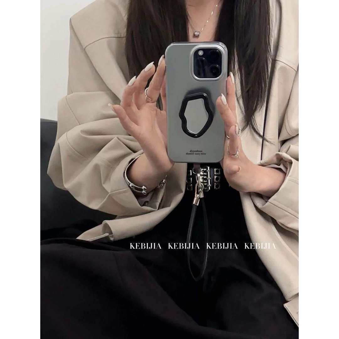 ins小众高级感博主魔镜支架防摔适用于苹果16promax15/14手机壳