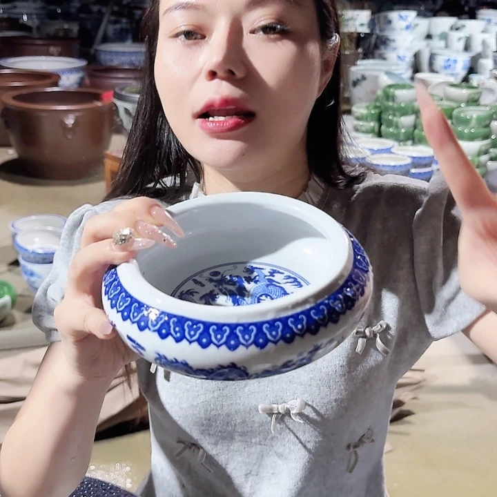 瓷片口径13厘米 高度6厘米