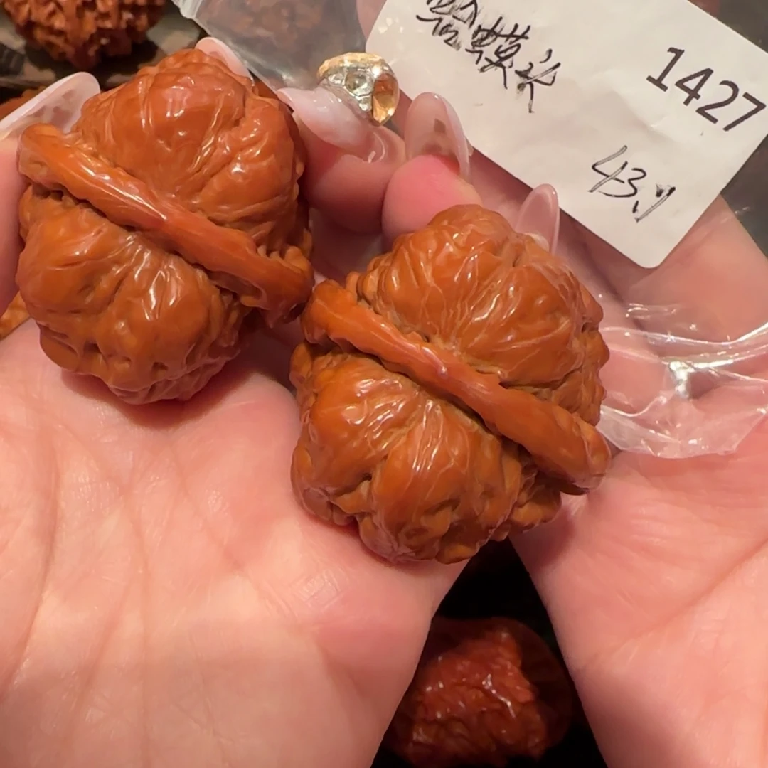 周****吊坠文玩核桃蛤蟆头43精品