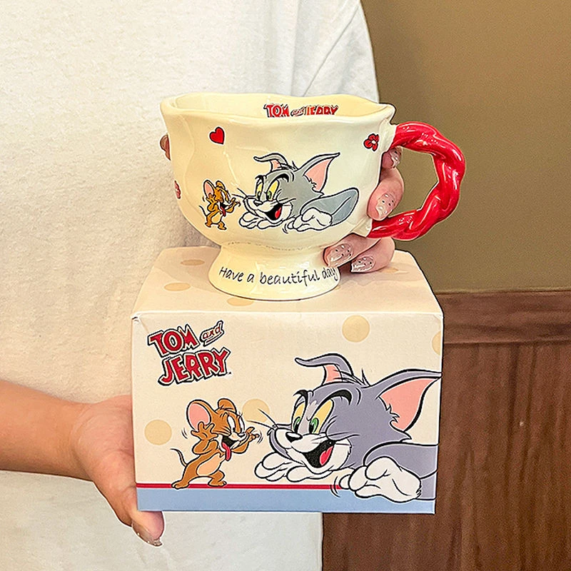 猫和老鼠联名马克杯新款女高颜值陶瓷水杯情侣可爱咖啡杯生日礼物