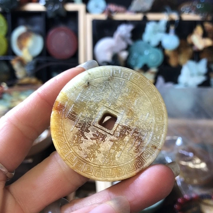 岫玉未镶嵌岫玉挂件