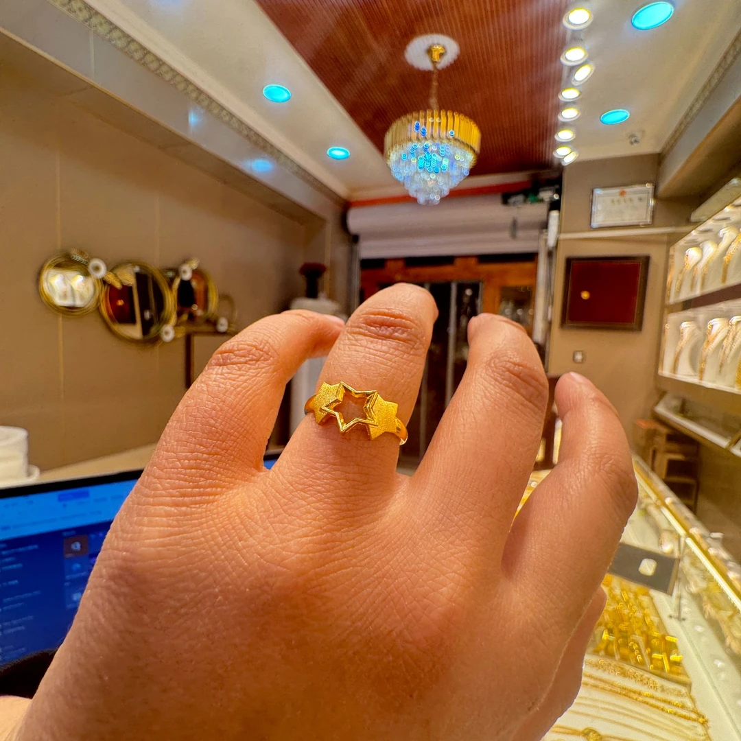 合金亚克力戒指 戒指女款简约