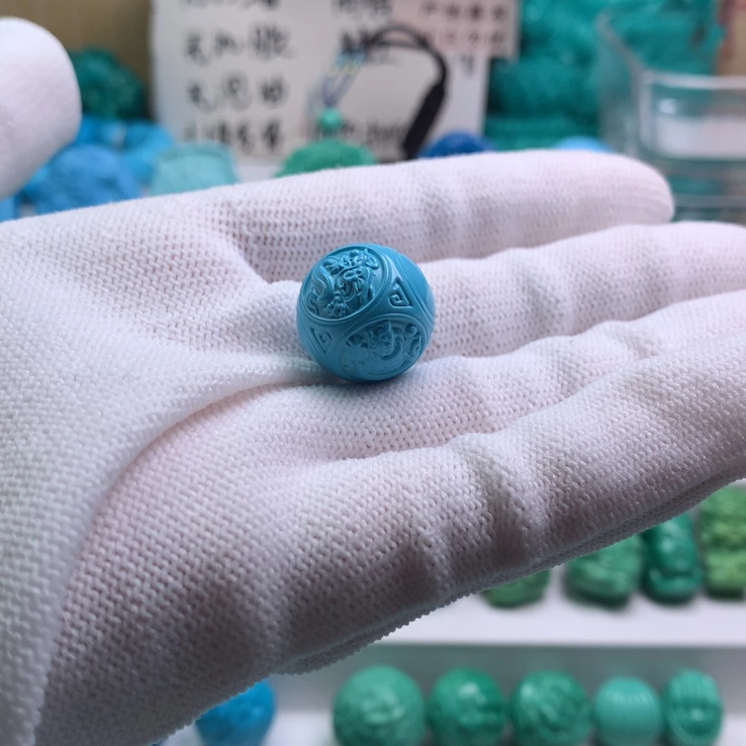 湖北批发精挑绿色矿原创手串108 以介绍为准