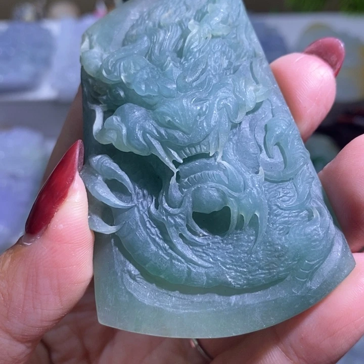 【闪购商品】翡翠未镶嵌颈饰龙牌