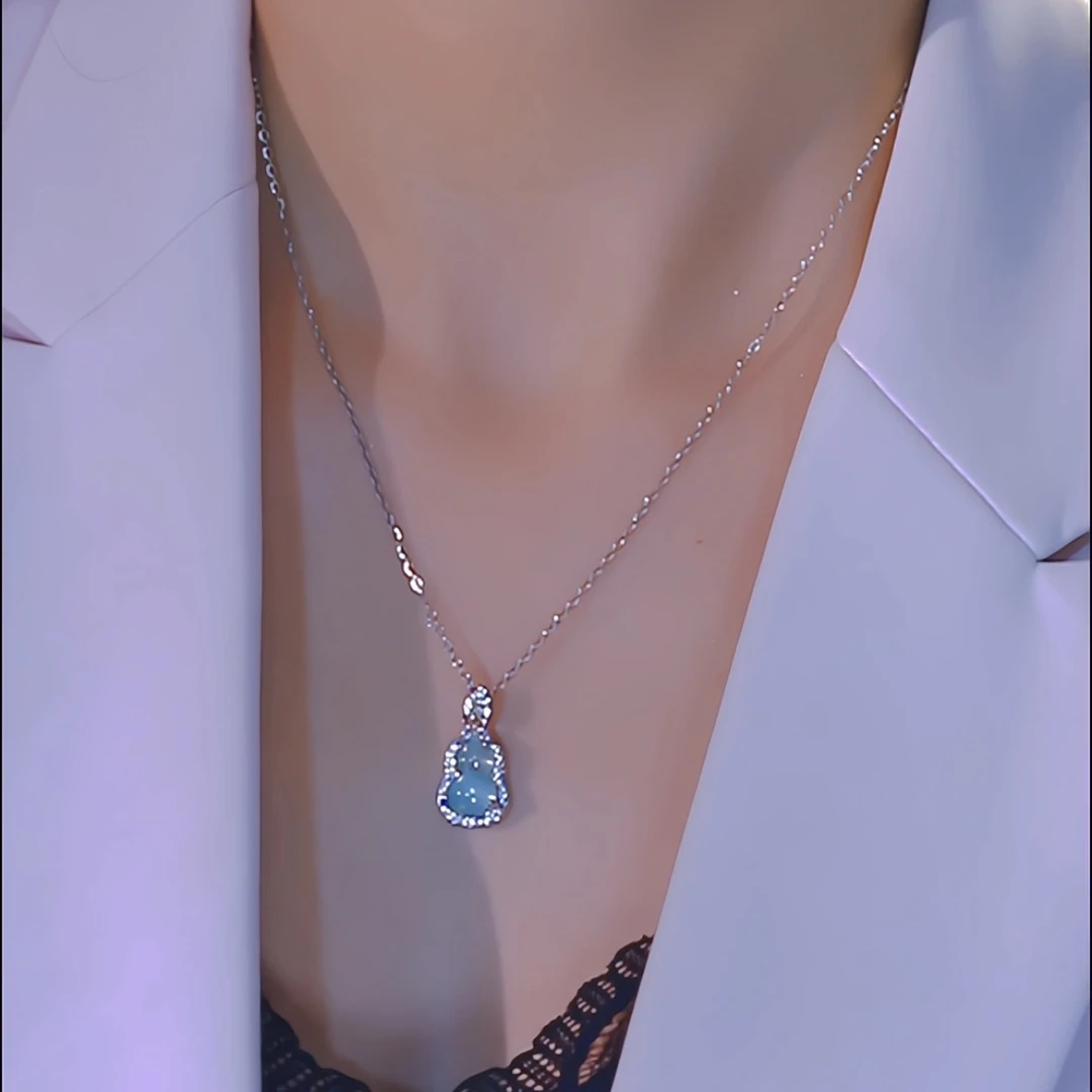 钛钢项链 新款葫芦项链女国风锁骨链轻奢小众百搭饰品2025ins首饰