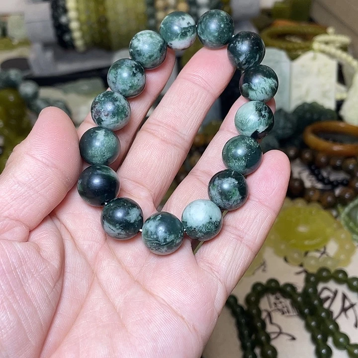 蛇纹石玉未镶嵌手链