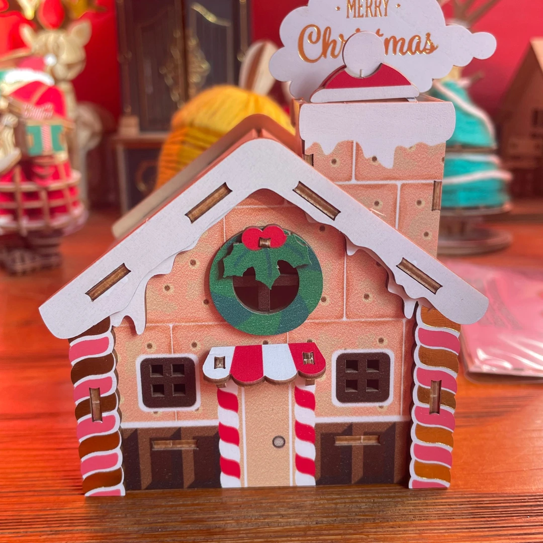 绿团姜饼屋 胡桃夹子圣诞音乐盒手工DIY礼物圣诞限定
