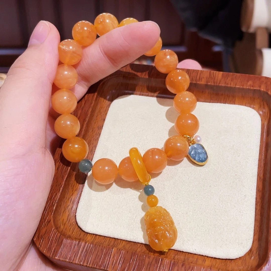 蜜蜡手链未镶嵌手串