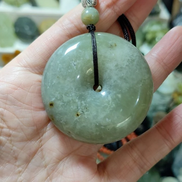 岫玉平安扣未镶嵌