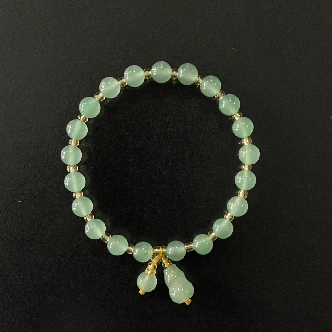 【卓希美】东陵玉原创设计精美手链6mm多样性发一 编号-NY53070