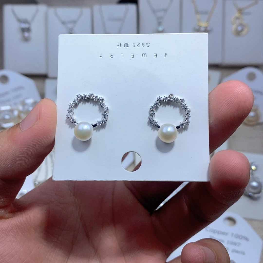 未镶嵌淡水珍珠耳饰