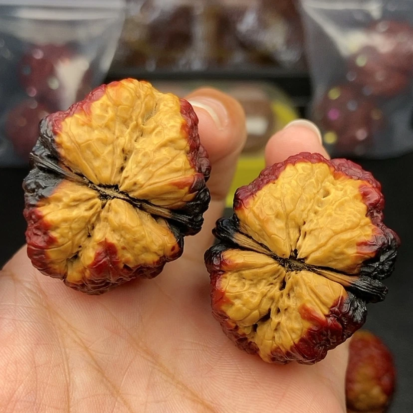 【闪购商品】把件文玩核桃38尺蝴蝶蟾
